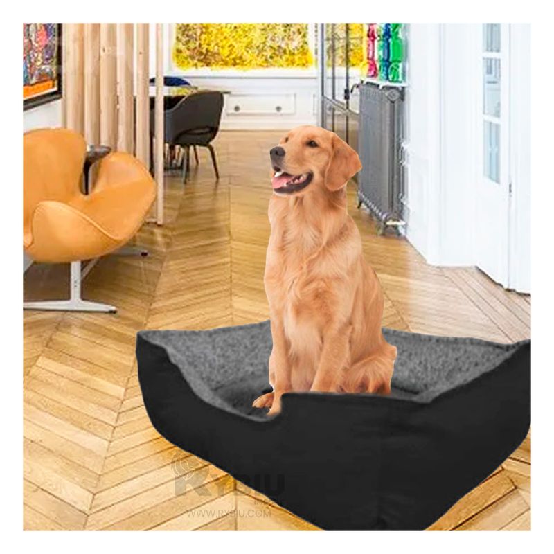 RYBIU IMPORT - Cama Canina de Color Negro en Talla XXL Y+Papel de Regalo