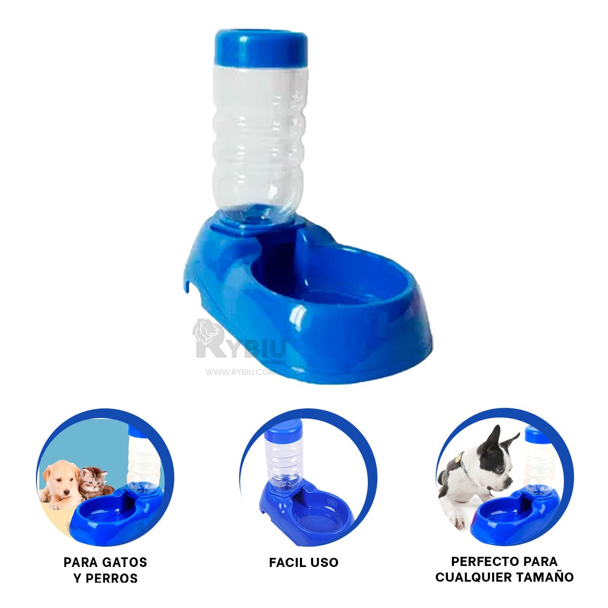 GENERICO - Estacion de Agua para Mascotas Azul Y+Post-it Adhesivos