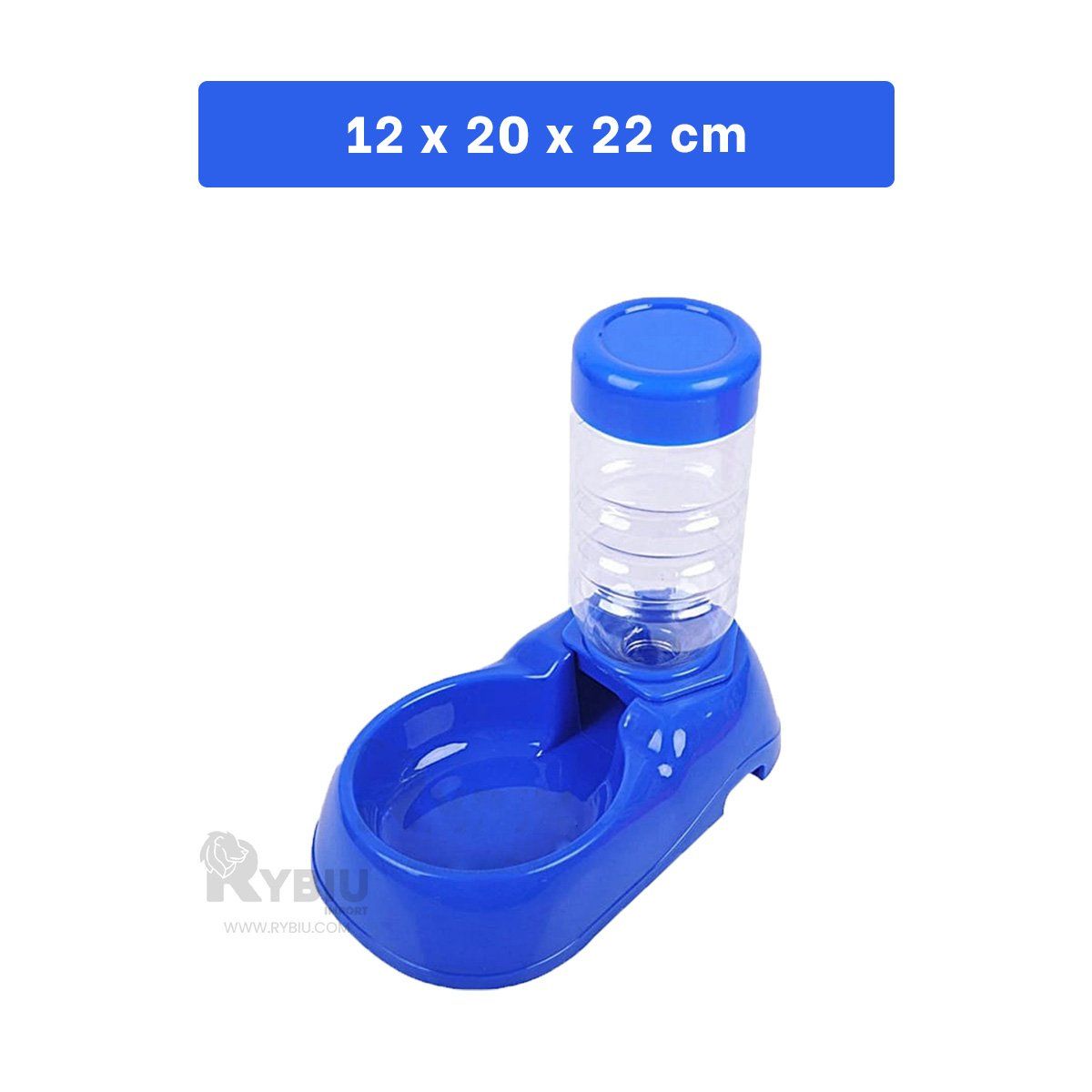 GENERICO - Estacion de Bebida para Mascotas Azul Y+Banderitas Adhesivas