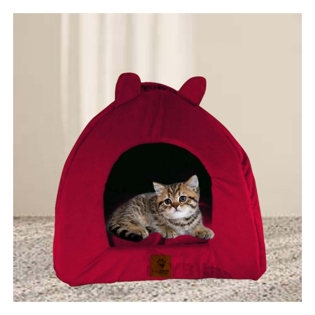 RYBIU IMPORT - Cama Acogedor para Canes Talla S de Guinda Y+Agendita