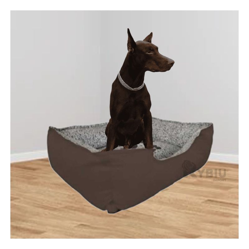 GENERICO - Cama para Mascotas con Base Marron XL Y+Papel de Regalo