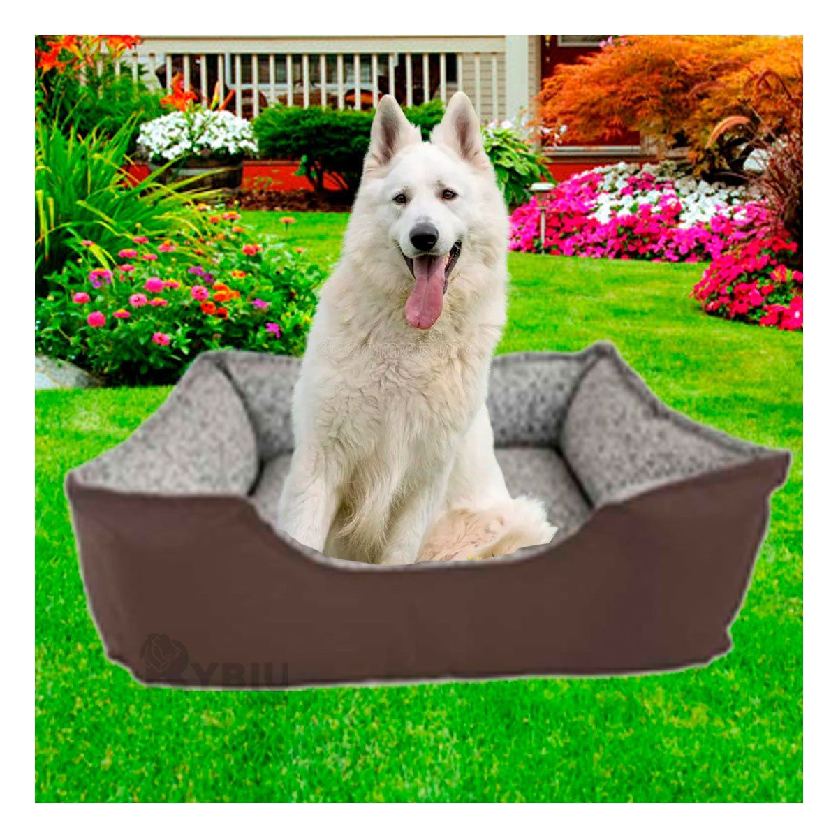 GENERICO - Cama para Perro Talla XL Hipoalergica de Color Marron