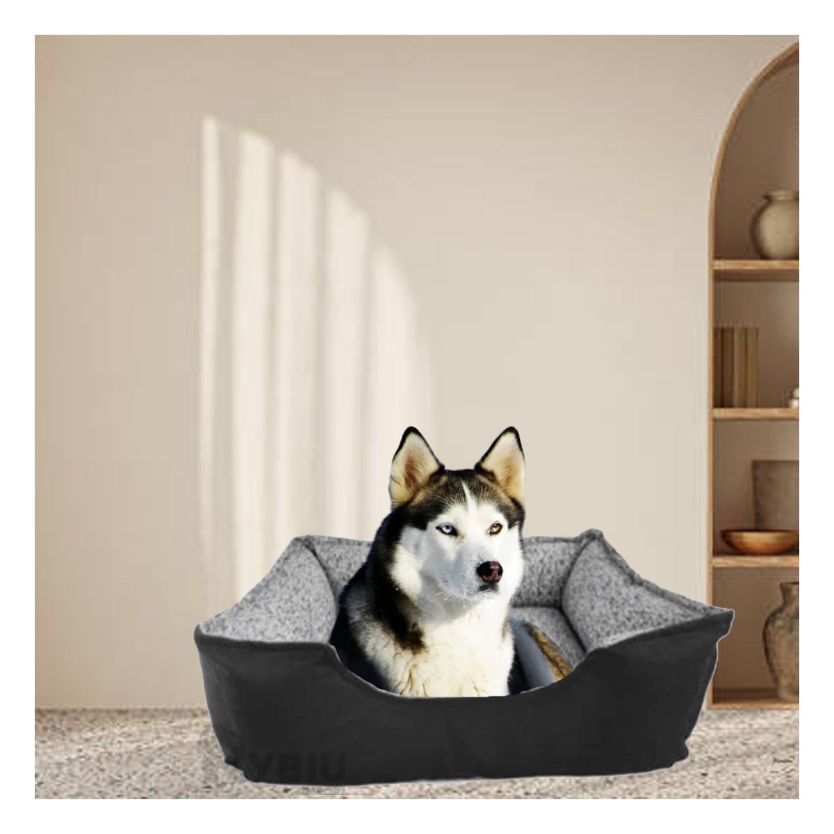 GENERICO - Cama para Perro Talla XL Hipoalergica de Color Negro