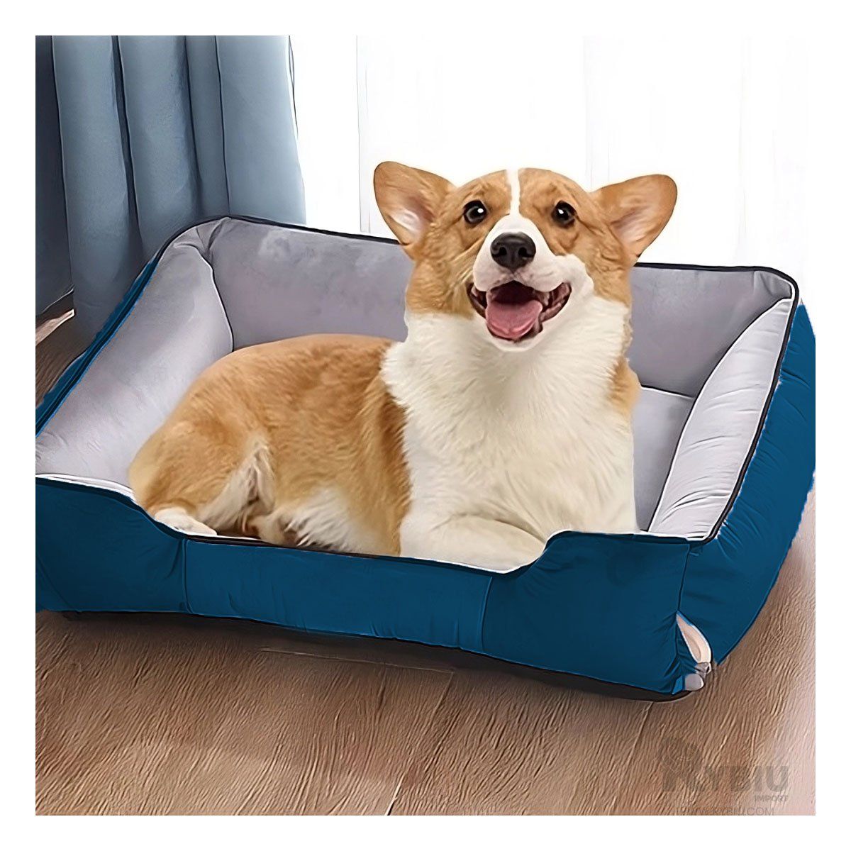 GENERICO - Base Comoda para Dormir Talla L Azul Y+Banderitas Adhesivas