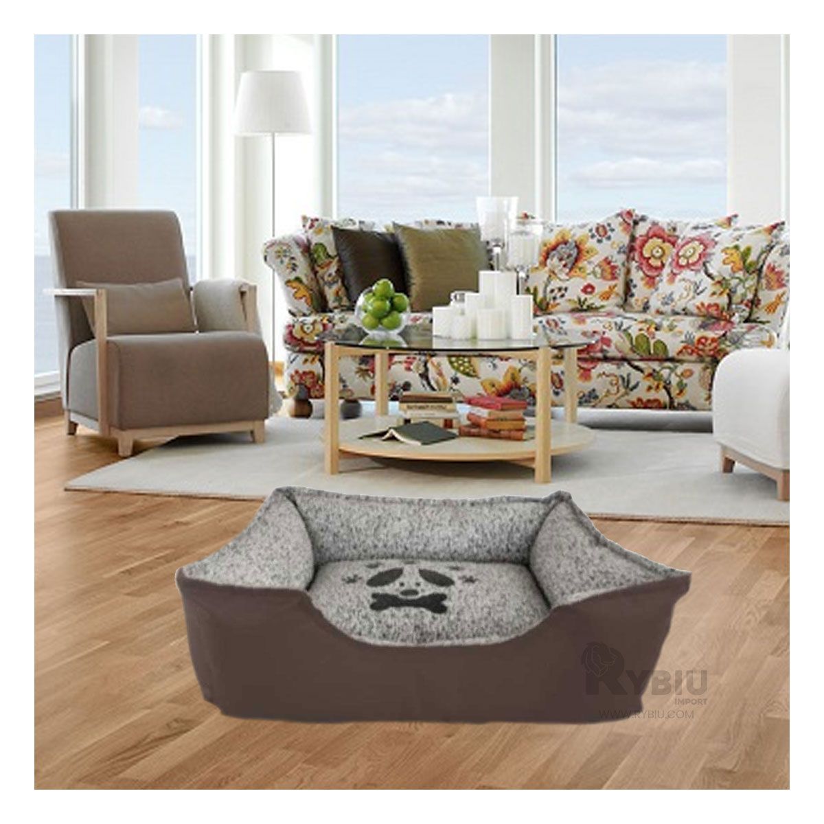 GENERICO - Base Comoda de Dormir Talla L Marron Y+Banderitas Adhesivas