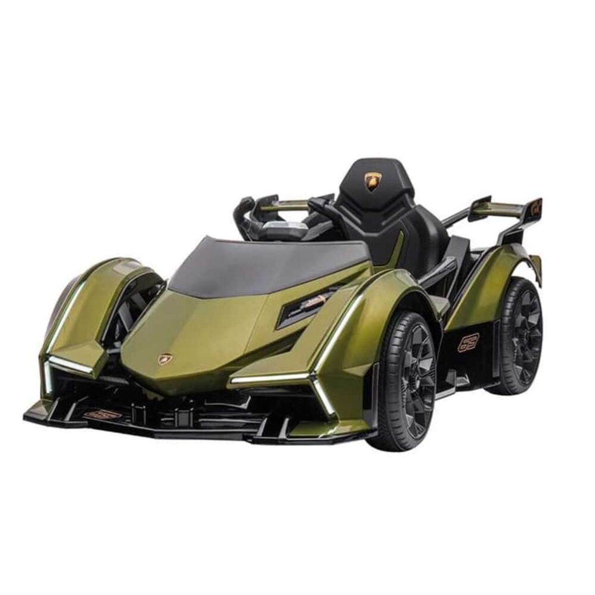 LAMBORGHINI - Carro a Bateria para Niños Lamborghini Visión Verde Militar