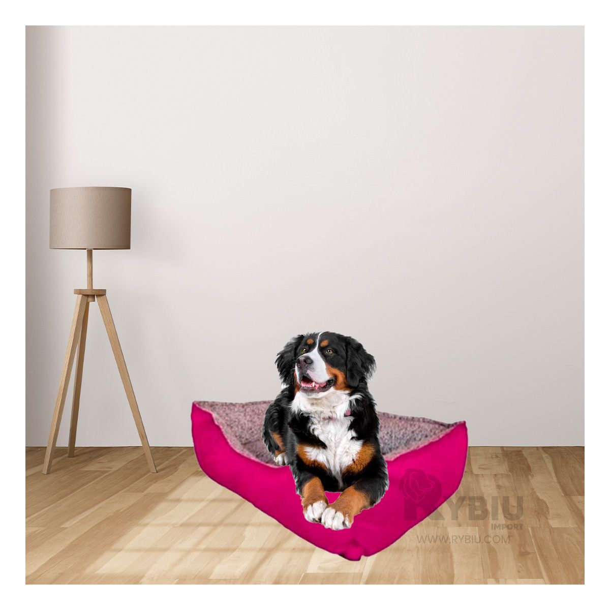 GENERICO - Base de Mascota Dinamico Talla XXL Fucsia Y+Ligas de Regalo