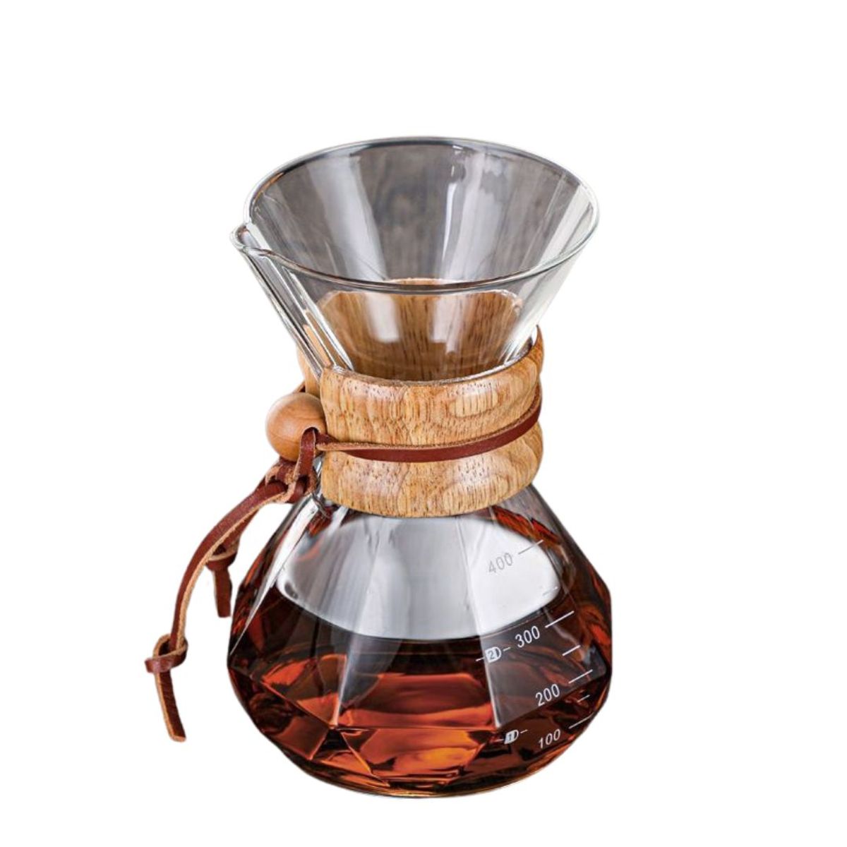 GENERICO - Cafetera Prismática de goteo 400ml + 100 Filtros