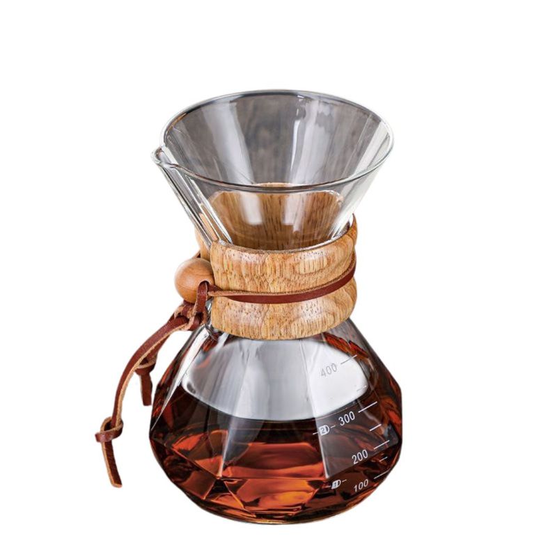 GENERICO - Cafetera Prismática de goteo 400ml + 100 Filtros