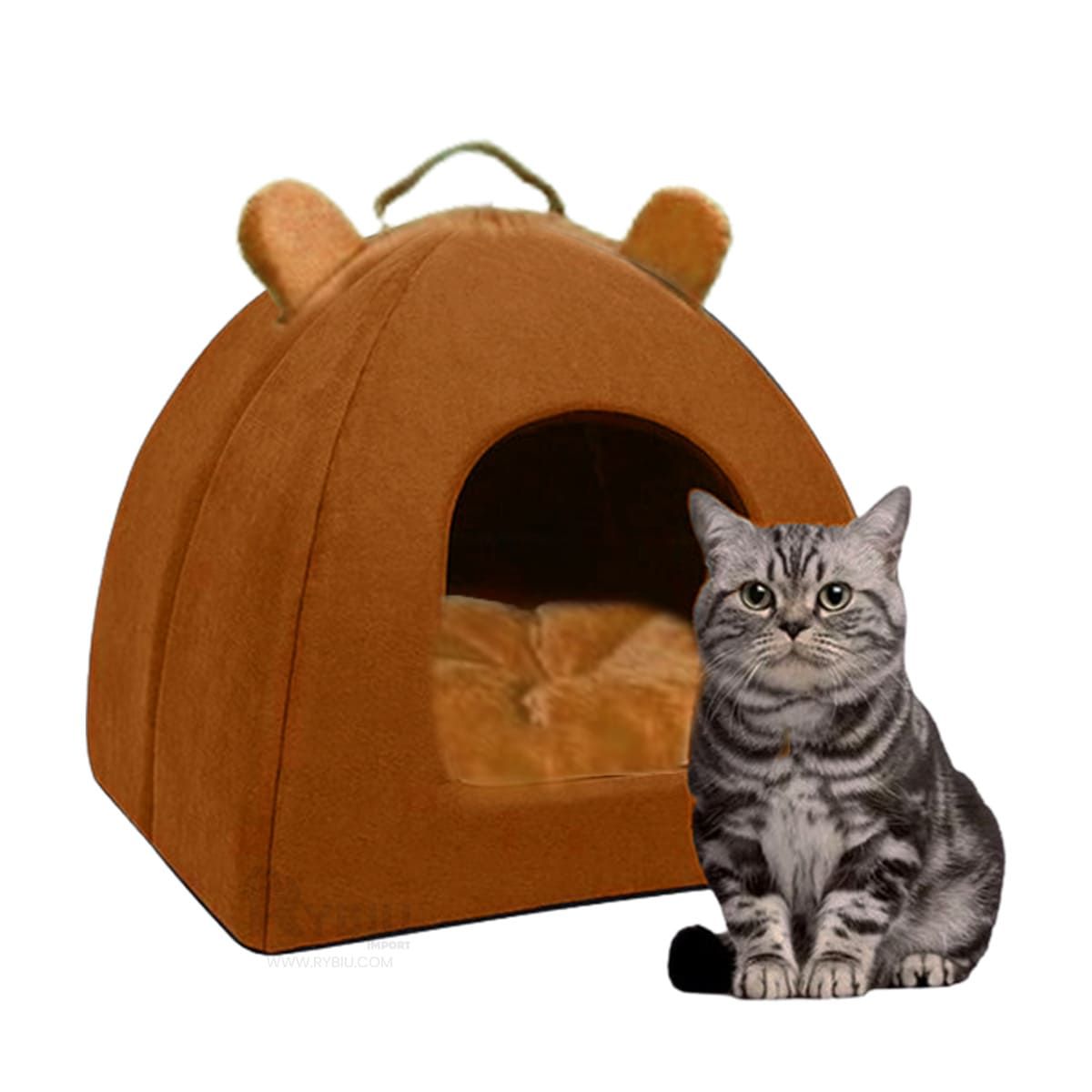 RYBIU IMPORT - Camita Ideal para Felinos en Negro Y+Post-it adhesivos