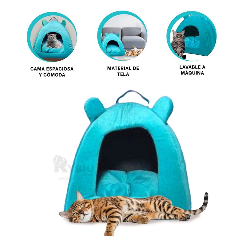 RYBIU IMPORT - Casita Comoda y Resistente Talla S Verde Agua Y+MiniAgenda