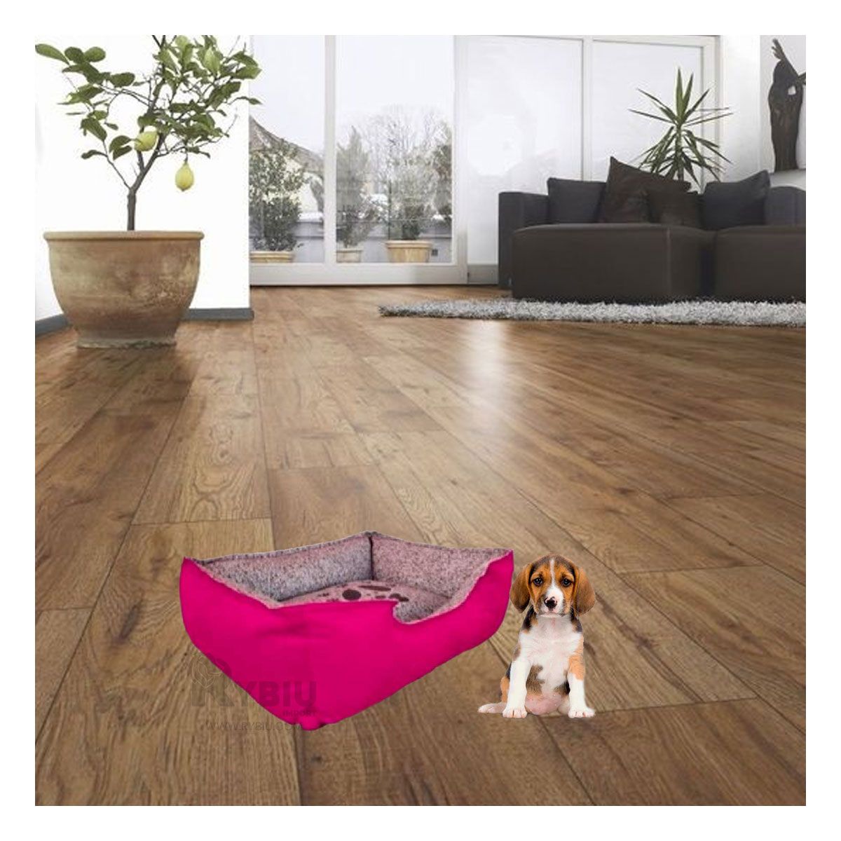 RYBIU IMPORT - Cama Talla S para Perros S de Color Fucsia Y+Regalo Agendita