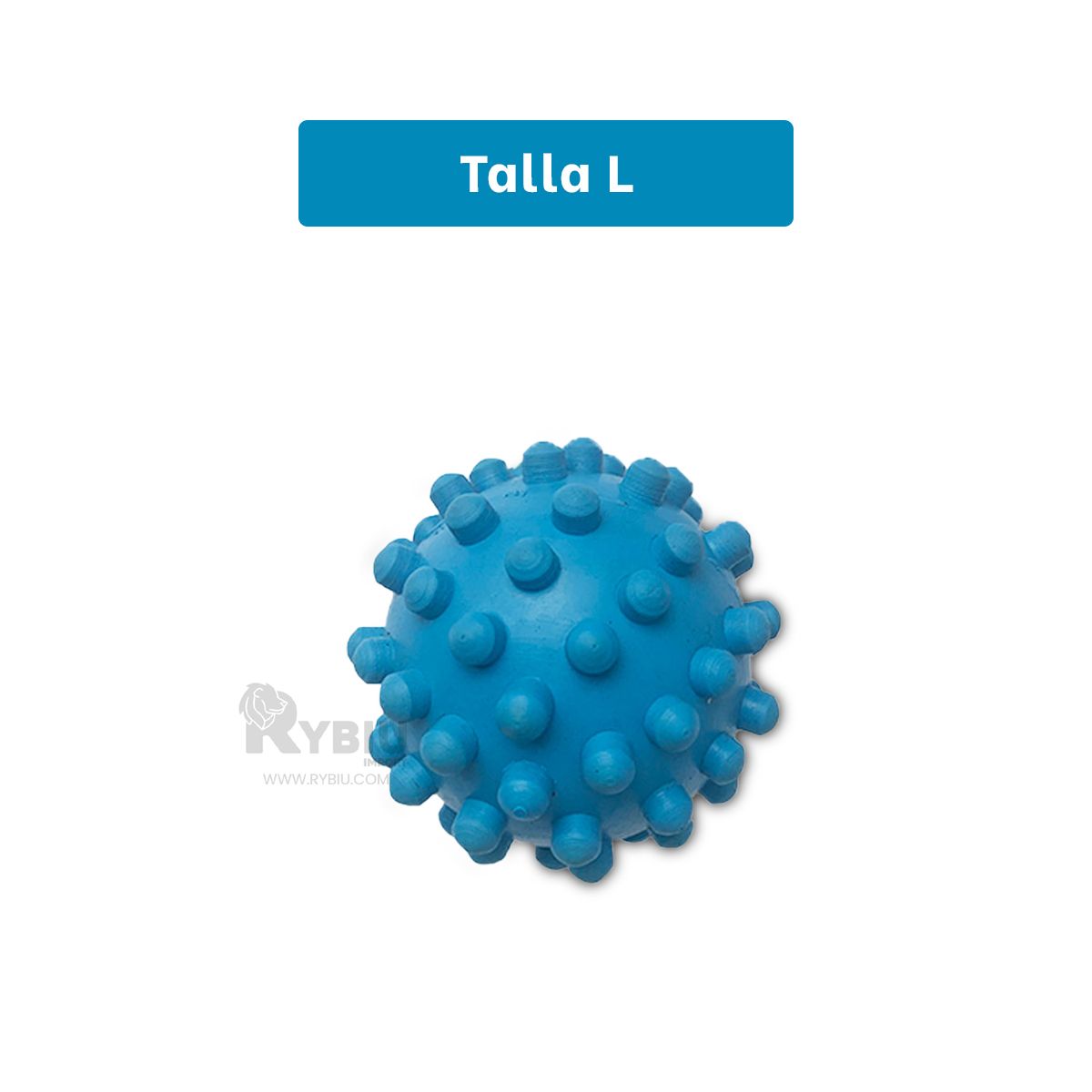 RYBIU IMPORT - Balon de Juego para Mascota en Celeste Y+Ligas de Regalo