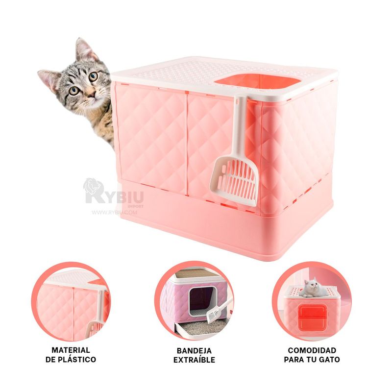 RYBIU IMPORT - Caja de Aseo para Mininos de Color Rosado Y+Regalo Agendita