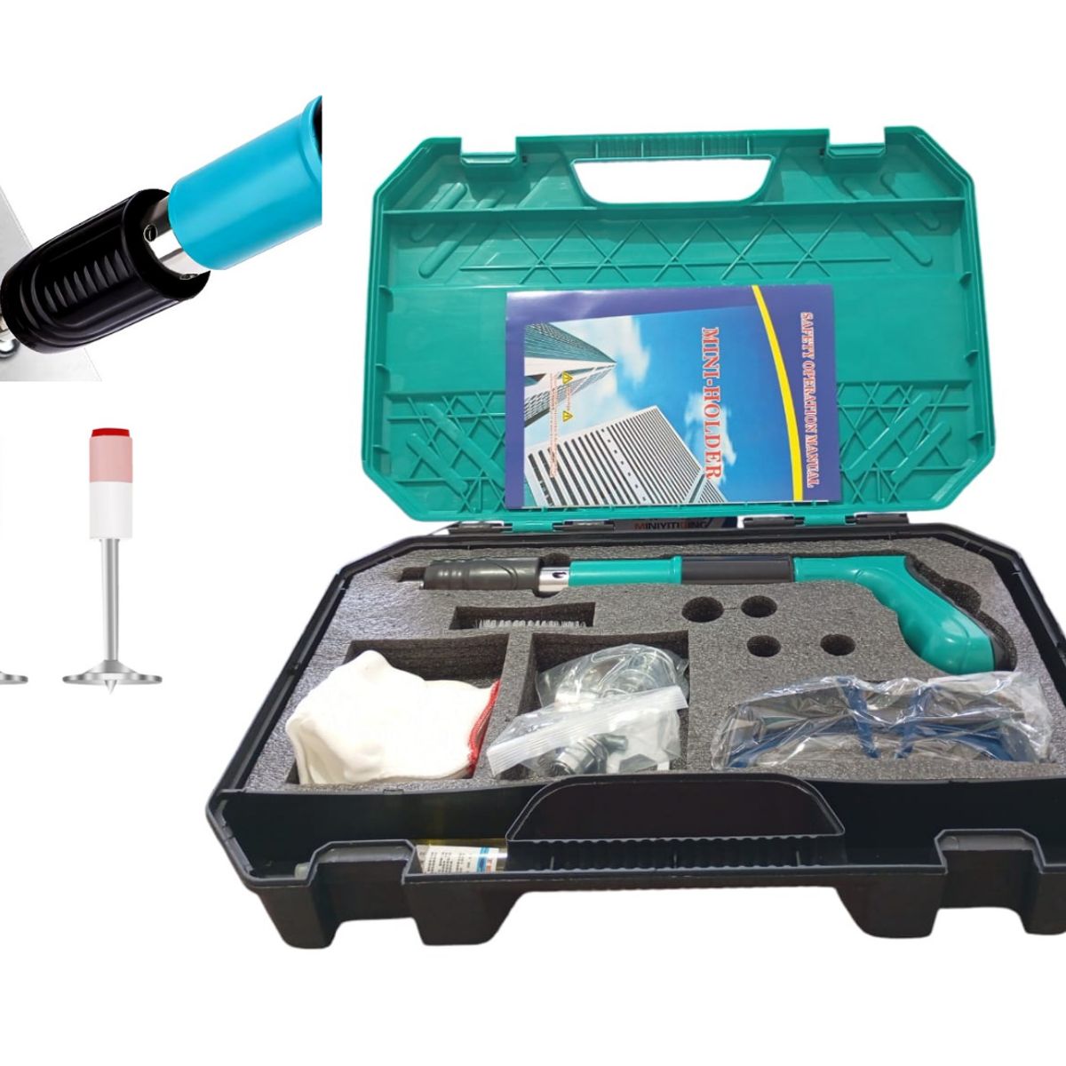 GENERICO - PISTOLA PARA CLAVOS FULMINANTE + 50 CLAVOS