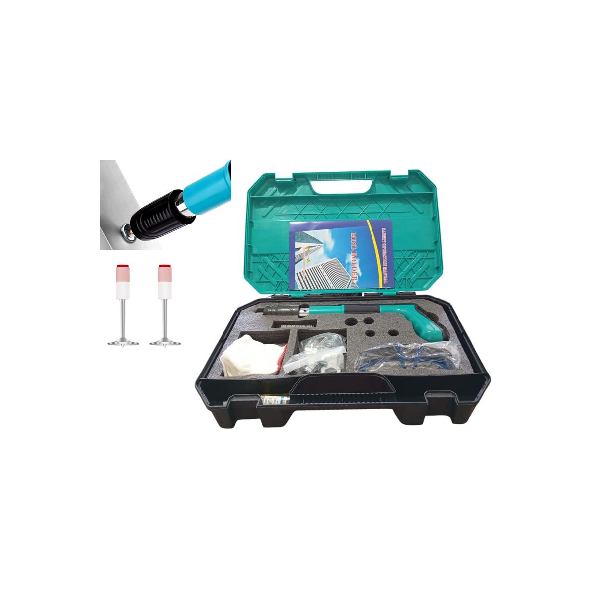 GENERICO - PISTOLA PARA CLAVOS FULMINANTE + 50 CLAVOS