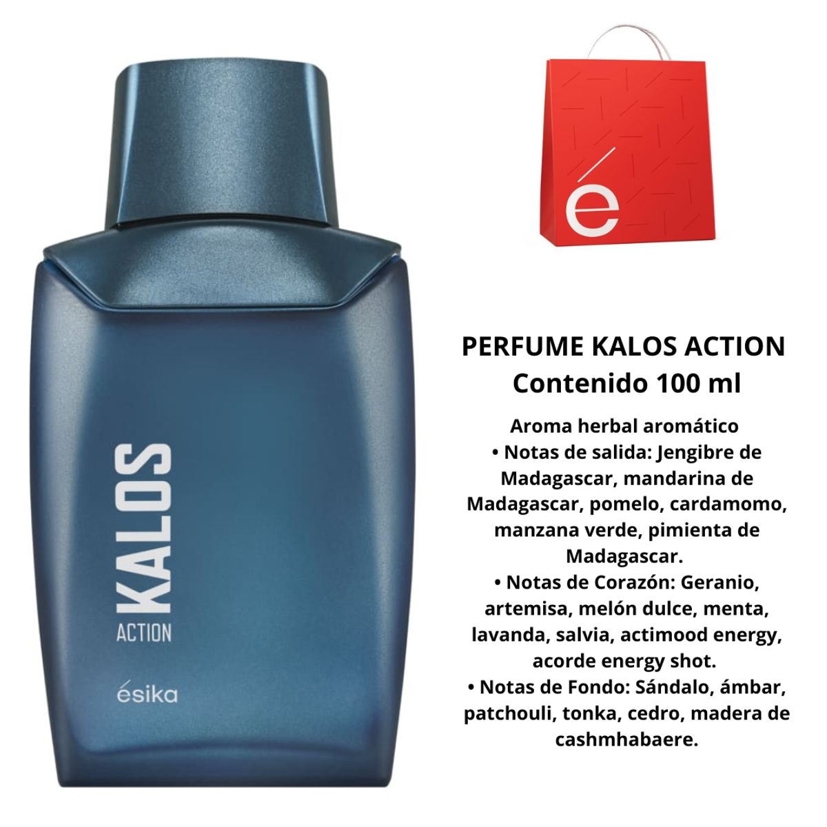 ESIKA - Perfume kalos action ésika spray 100 ml aromático herbal