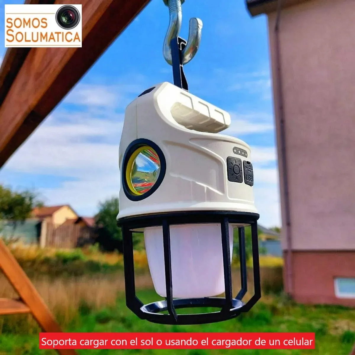 OEM - Lampara Solar Led - Camping Luz Calida y Fria - Recargable