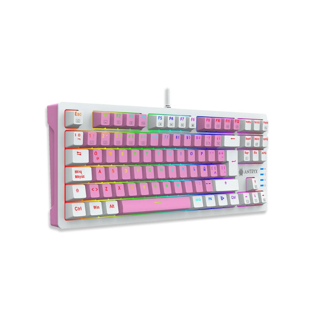 ANTRYX - Teclado Mecanico Tkl Antryx Chrome Storm MK840 Pink
