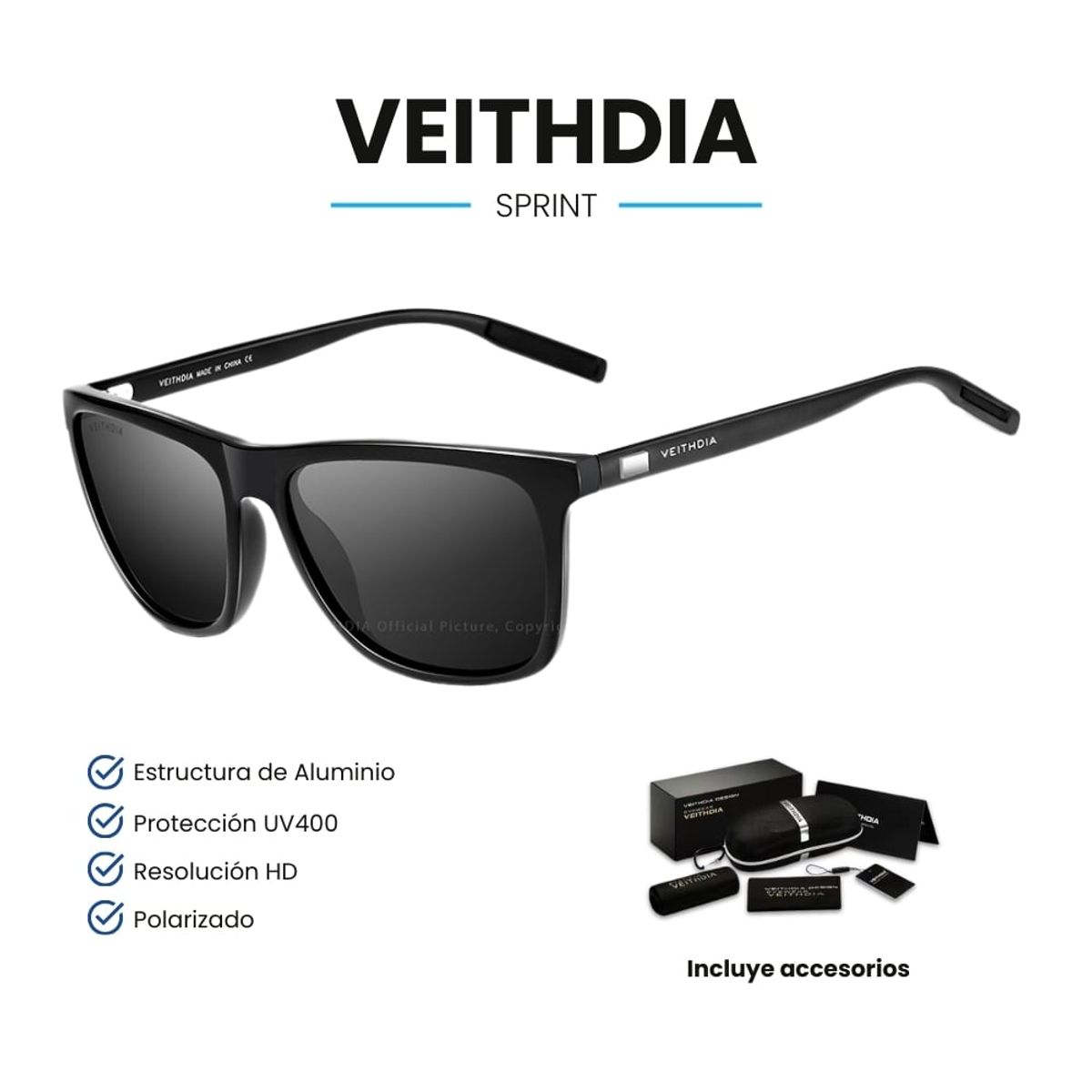 VEITHDIA - Lentes de Sol VEITHDIA Sprint - Polarizados - UV400