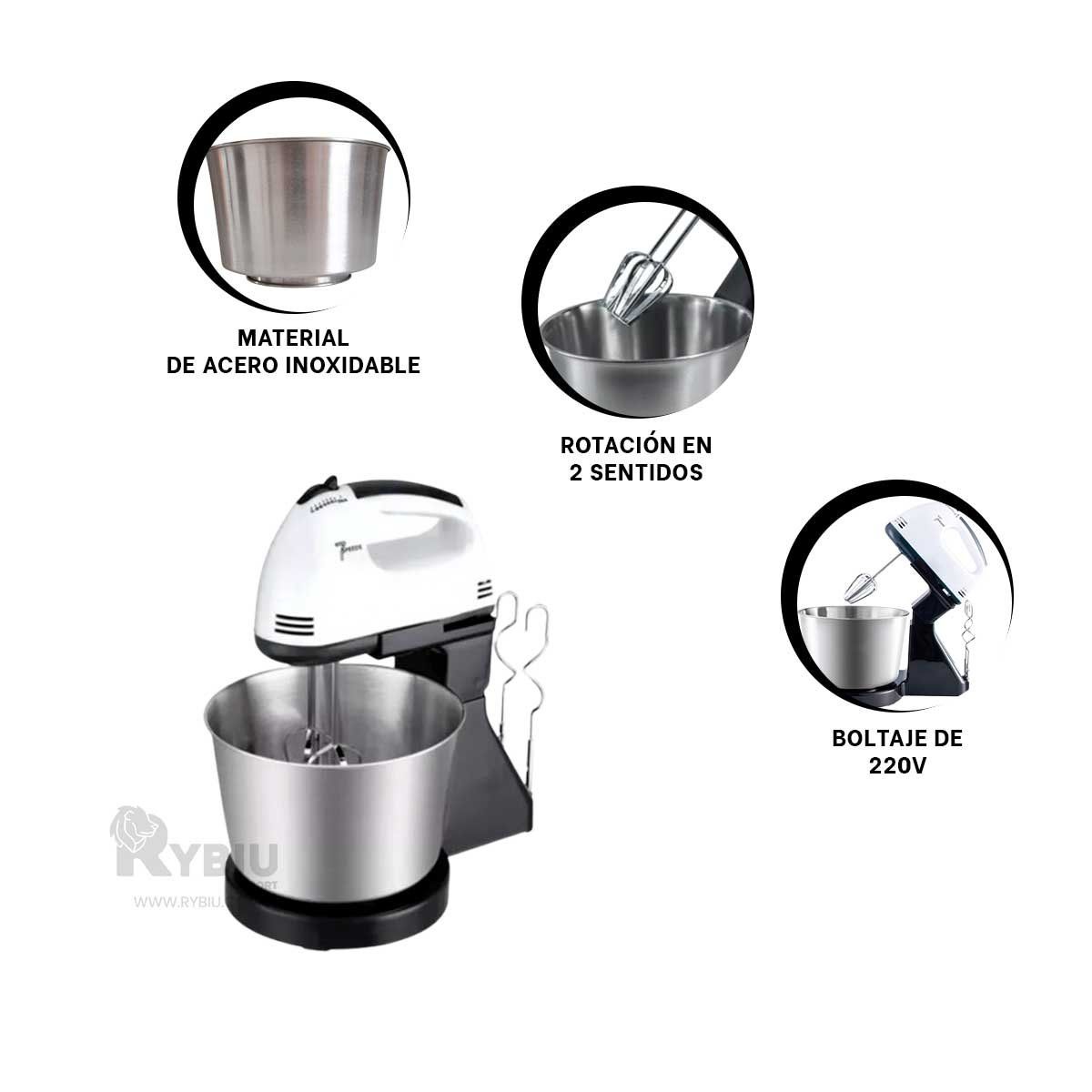 RYBIU IMPORT - Batidor de Acero Inoxidable de 2L Y+Banderitas Adhesivas