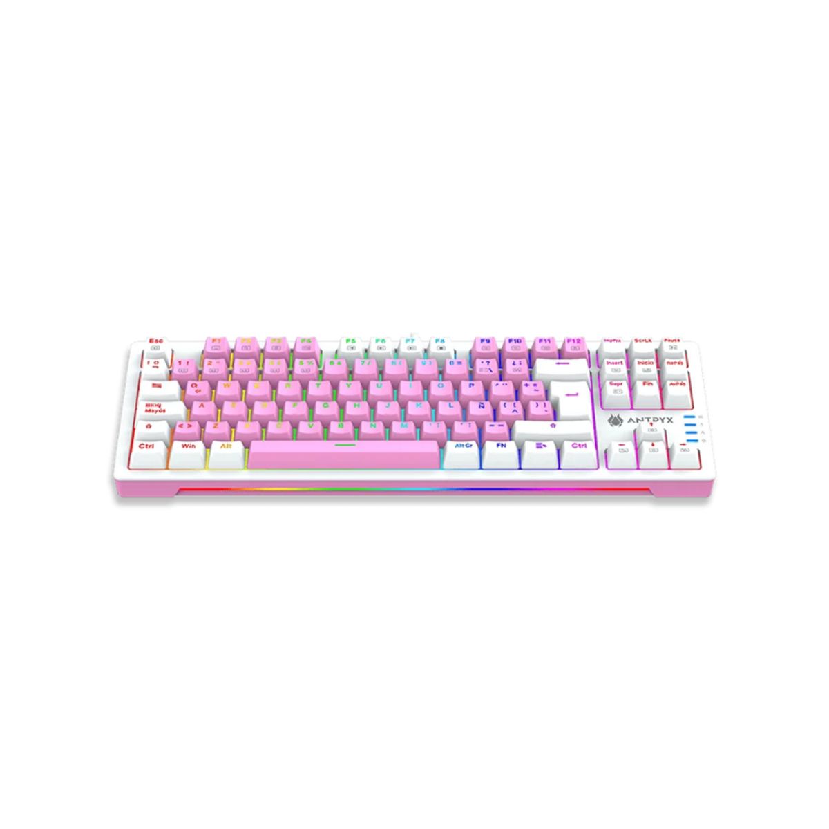 ANTRYX - Teclado Mecanico Tkl Antryx Chrome Storm MK840 Pink
