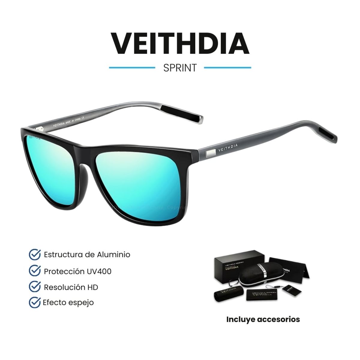 VEITHDIA - Lentes de Sol VEITHDIA Sprint - Polarizados - UV400