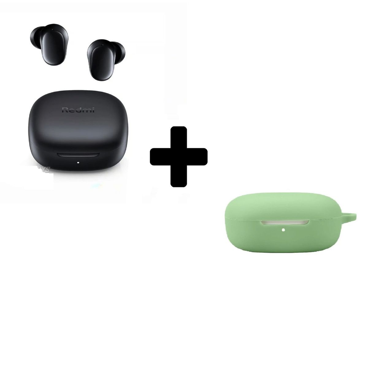 XIAOMI - Xiaomi Redmi Buds 6 Play - Negro + Funda de Silicona Verde