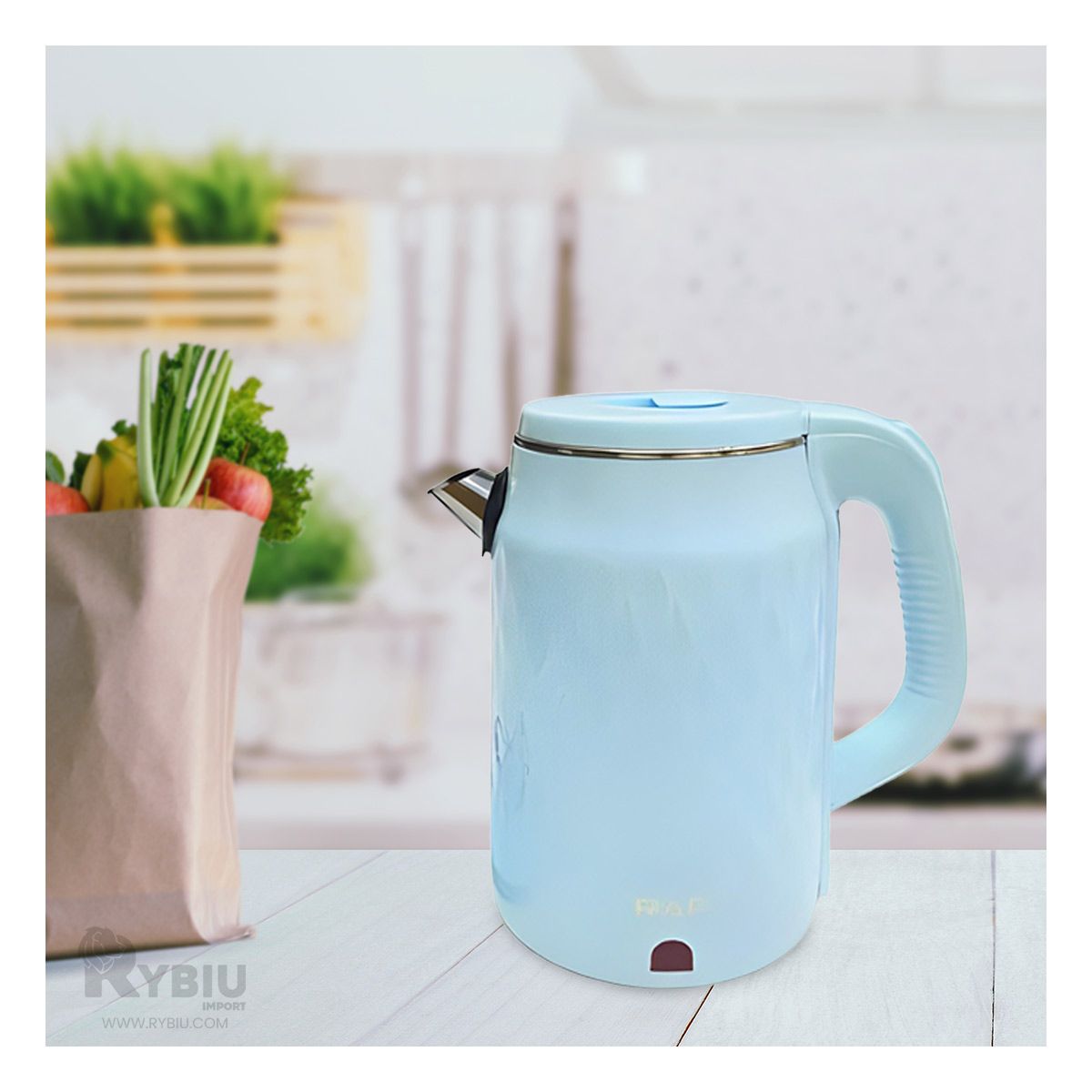 RYBIU IMPORT - Hervidor Electrico de 25L RAF R-7947 en Color Celeste