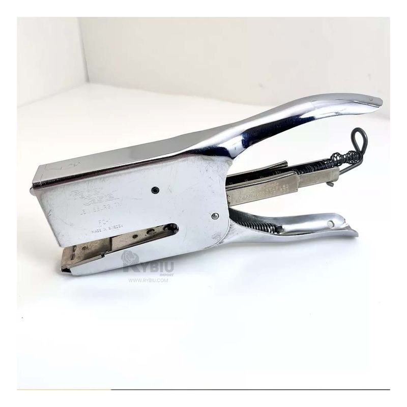 RYBIU IMPORT - Engrapadora de Oficina y Casa de Color Plata Y+Gift Stickers