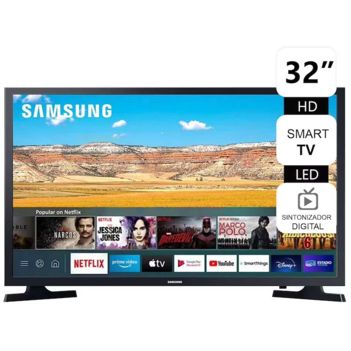 SAMSUNG - Televisor Samsung Led 32 HD Smart TV UN32T4202AG