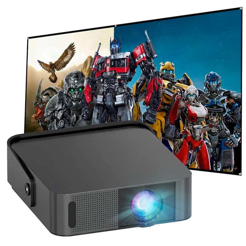 OWLENZ - Proyector Smart Sd200 Owlenz + Ecran Blanco Cine En Casa