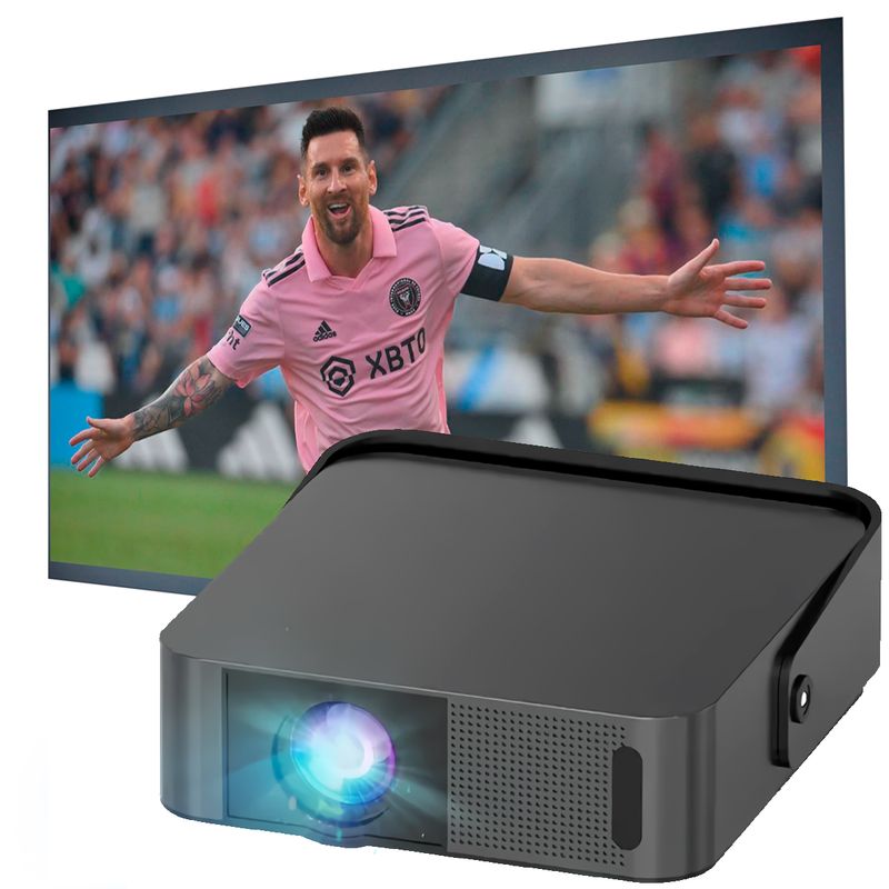 OWLENZ - Proyector Smart Sd200 Owlenz + Ecran Gris Cine En Casa