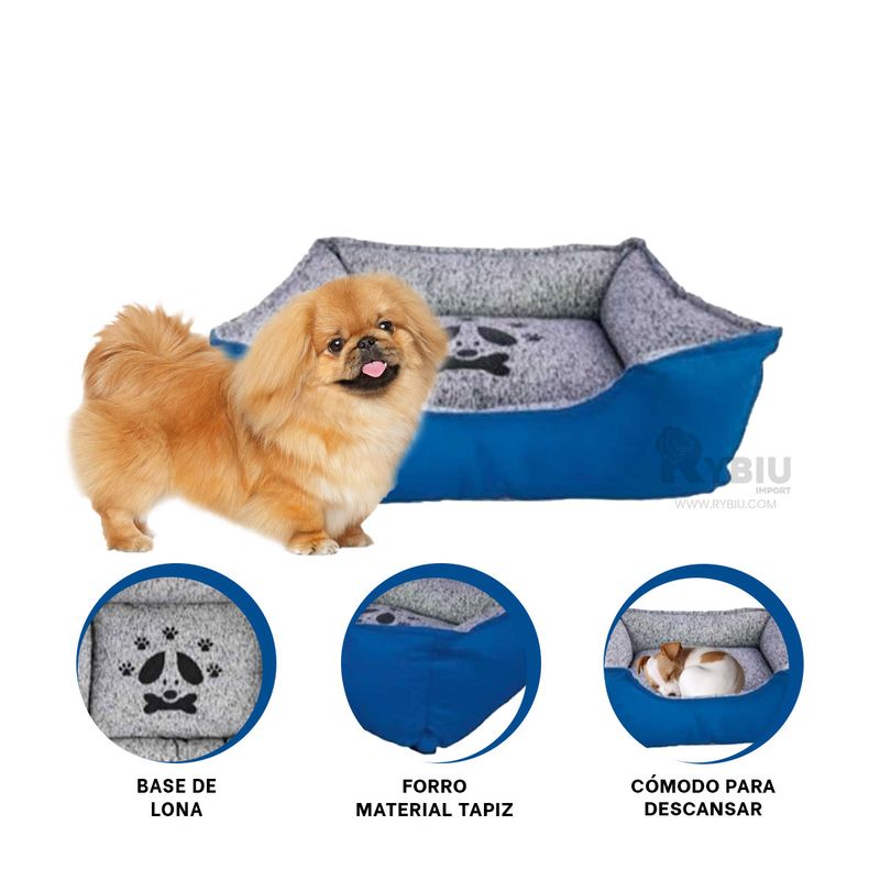 GENERICO - Cama Talla S Ideal para Perro en Azul Y+Regalo Agendita