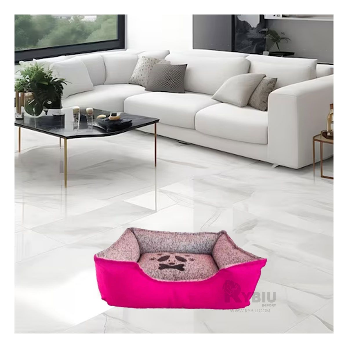 GENERICO - Cama para Perros Pequenos en Talla S de Color Fucsia