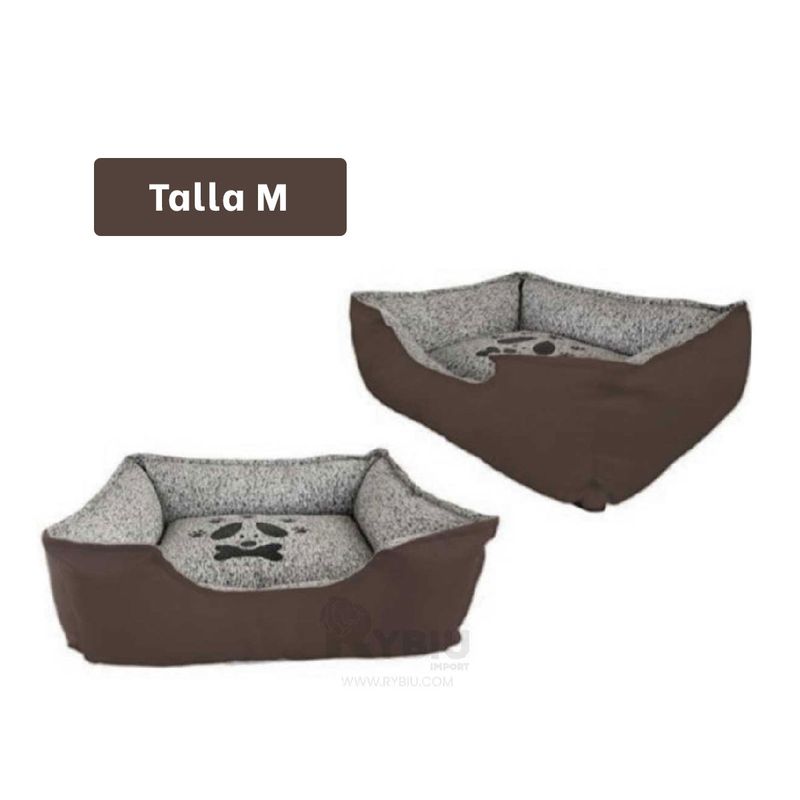 GENERICO - Cama Pet en Talla M para Perros de Marron Y+Regalo Stickers