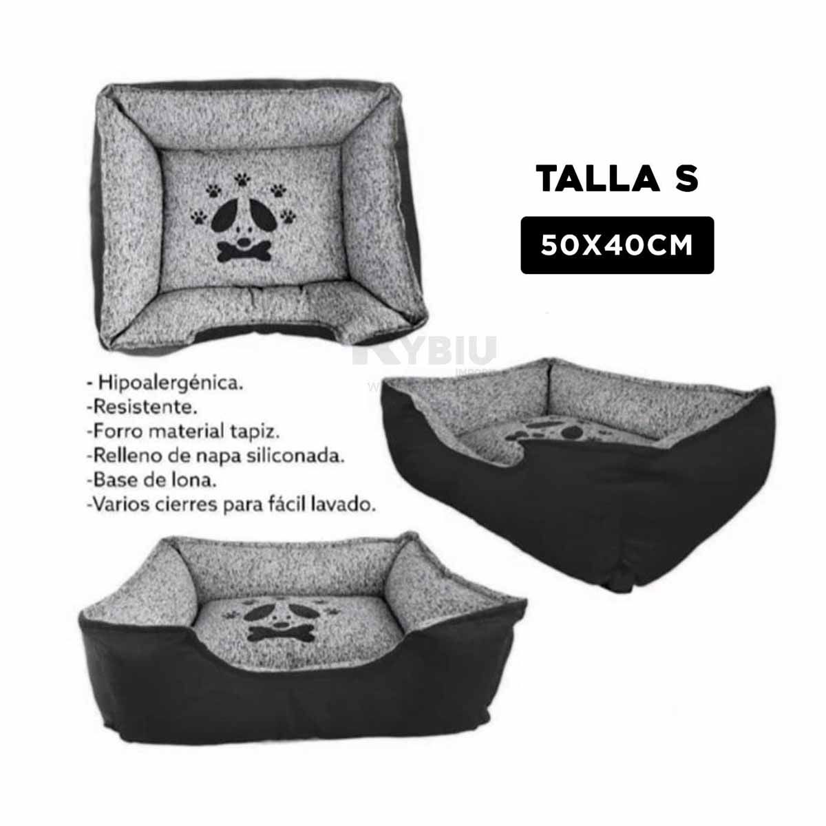 GENERICO - Cama Hipoalergica para Perros de Negro Y+Regalo Stickers