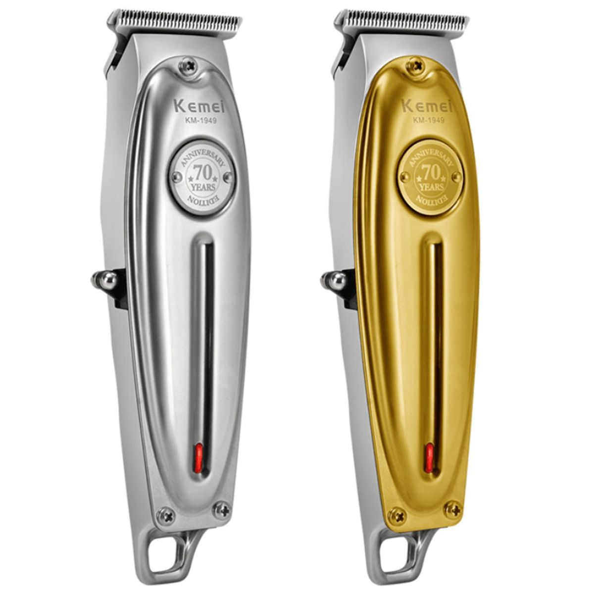 KEMEI - Maquina Patillera Kemei Inalambrico 70 YEARS KM-1949 Dorado
