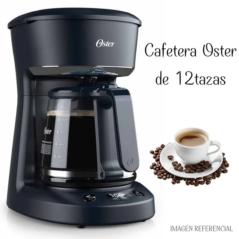 OSTER - Cafetera Oster 12 tazas Digital con Auto apagado BVSTDCP12B
