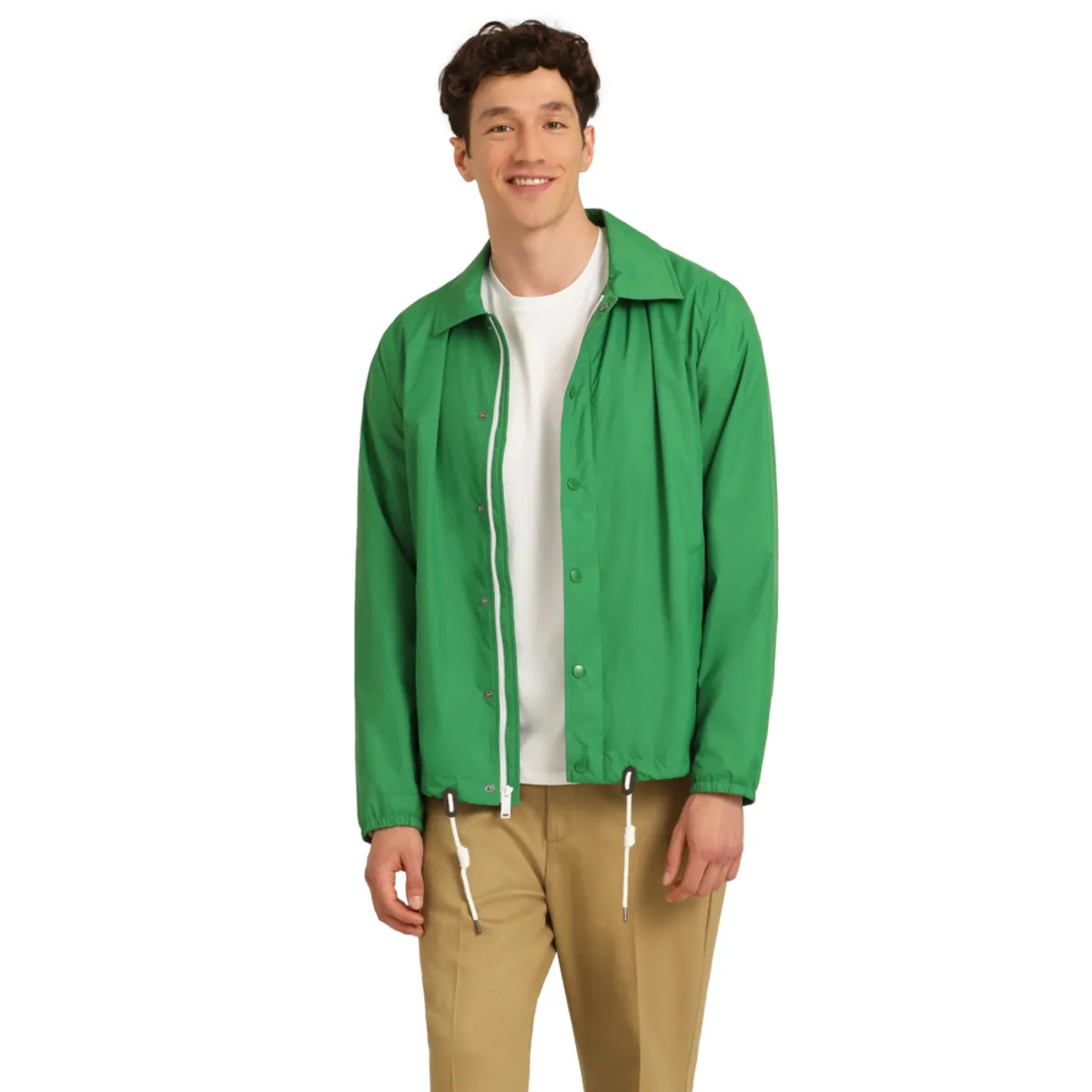 DOCKERS - Casaca Hombre Impermeable Regular Fit Verde Dockers