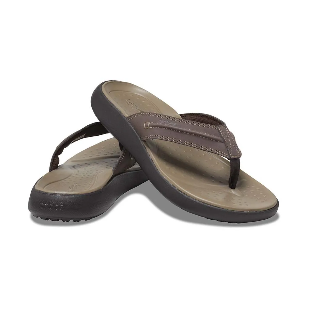 CROCS - Sandalias CROCS Yukon Vista II Literide Flip M Espresso Hombre