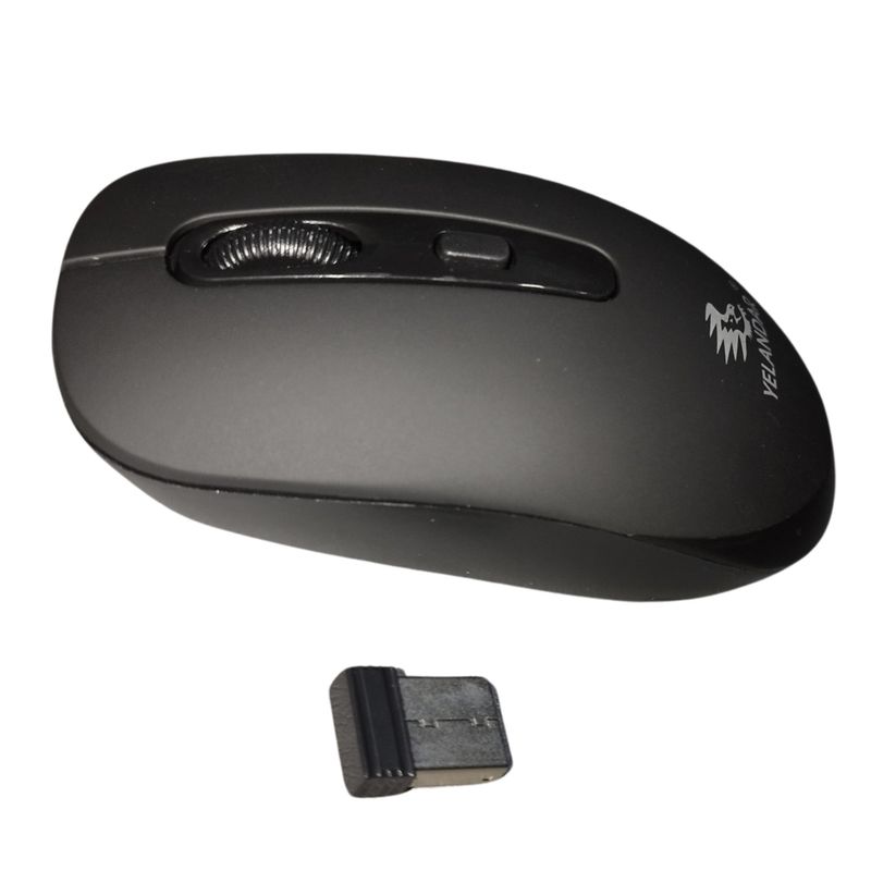 GENERICO - Mouse inalámbrico Yelandar W83 negro  4 botones 1600 DPI