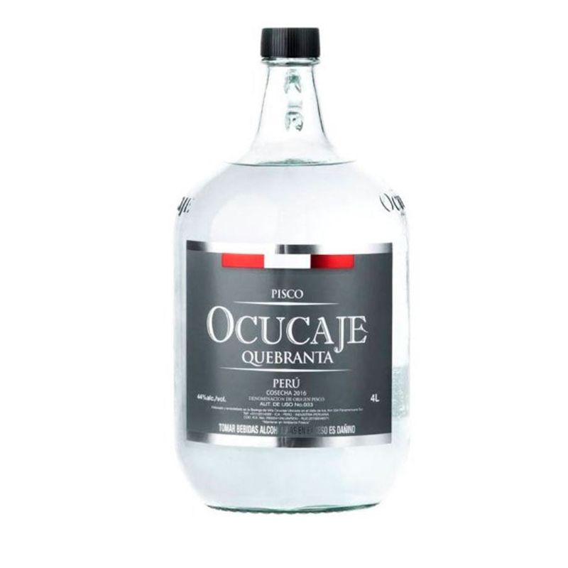 OCUCAJE - Pisco Ocucaje Quebranta Damajuana 4 litros