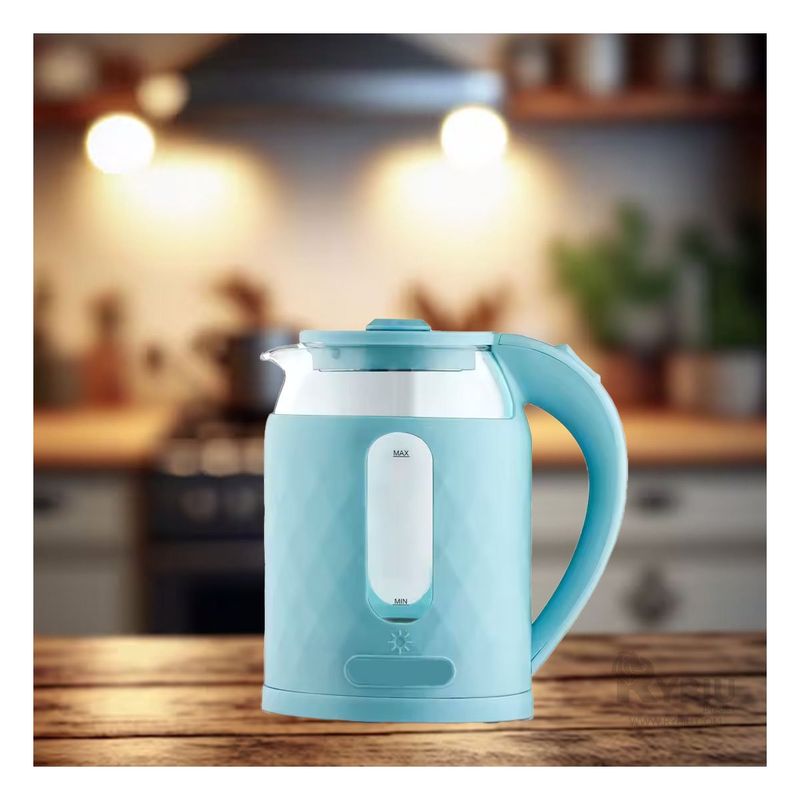RYBIU IMPORT - Hervidor Versatil de Vidrio en 2L en Color Celeste