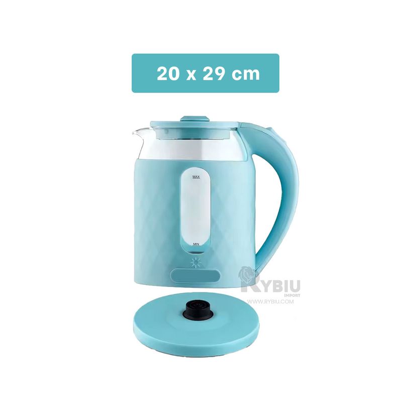 RYBIU IMPORT - Calentador de Gran Capacidad 2L en Celeste Y+Ligas de Regalo