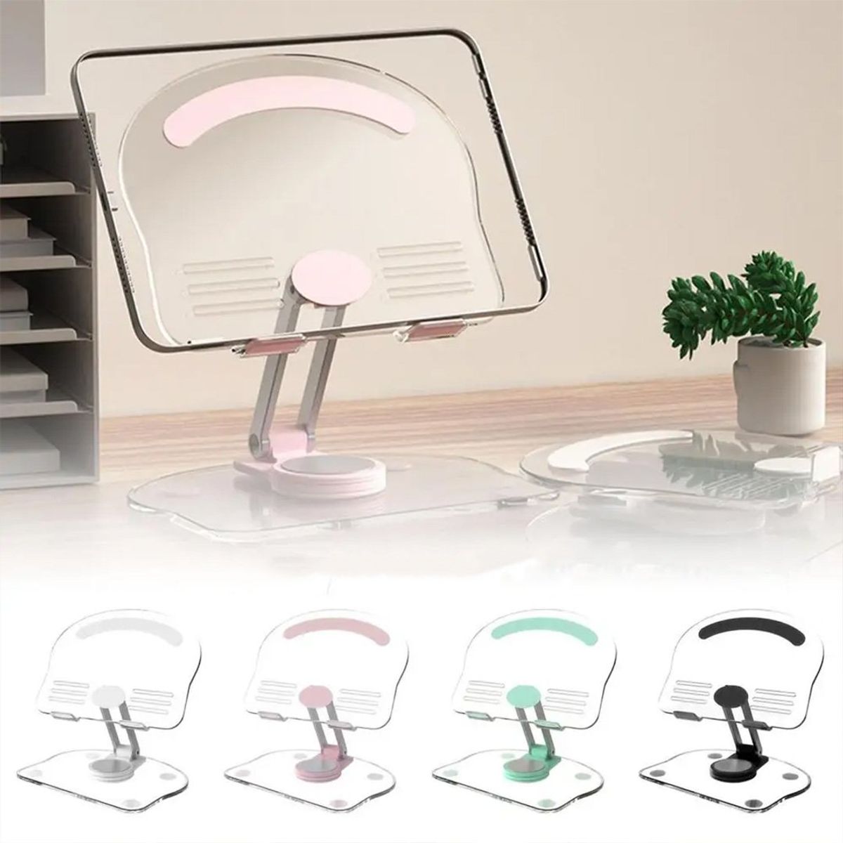 OEM - Soporte para Tablet o Celular en Escritorio Ajustable Giratorio 360º