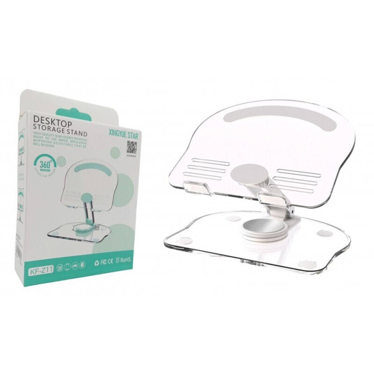 OEM - Soporte para Tablet o Celular en Escritorio Ajustable Giratorio 360º