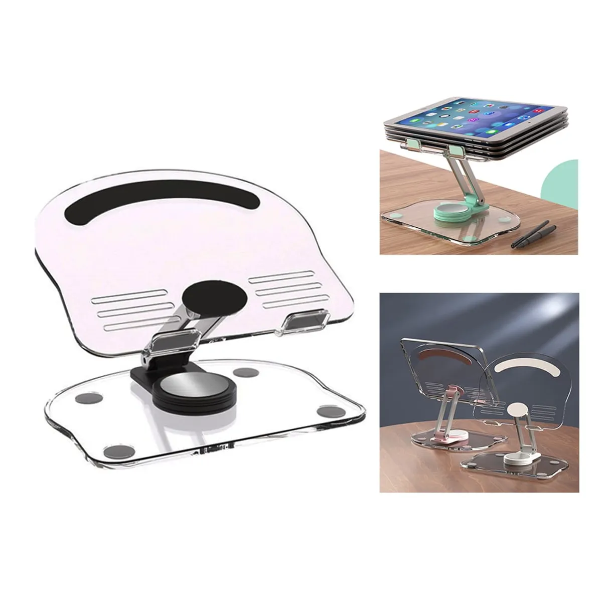 GENERICO - Soporte de Teléfono Móvil - Tablet Para Escritorio Plegable Giratorio