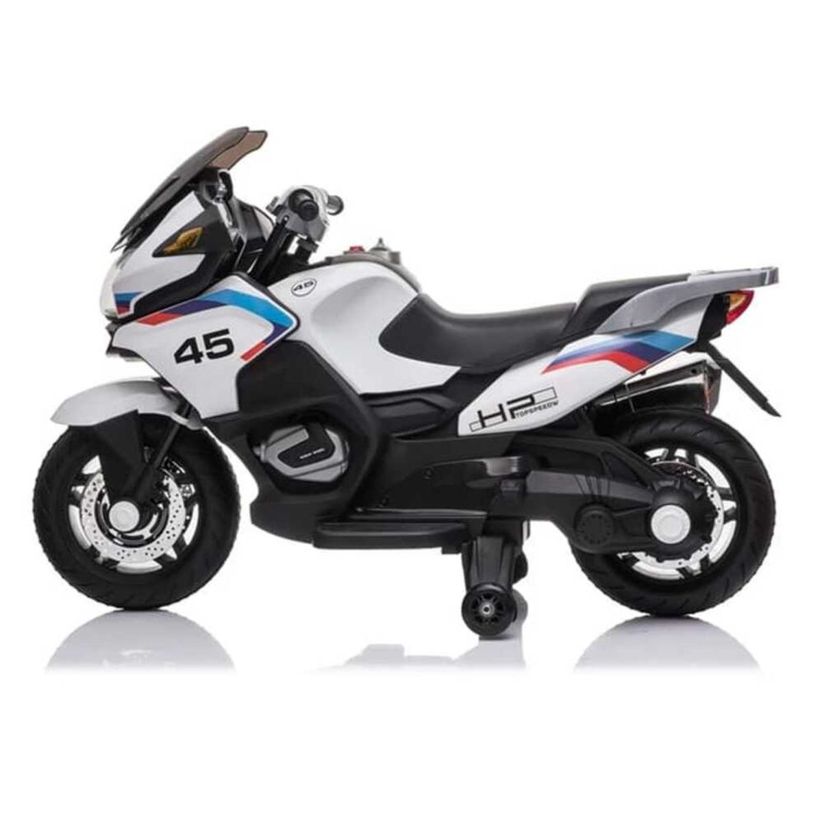 GENERICO - Moto a Bateria para Niños Pistera Blanco