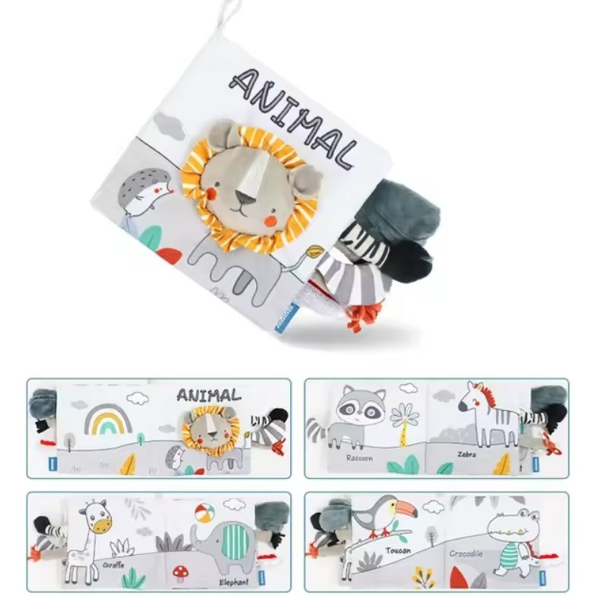 BABY - Libro sensorial para estimulación COLITAS - ELEFANTE